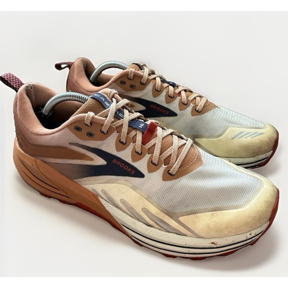 Brooks Cascadia 16 Shoes Orange Cream Trail Running Sneakers 1103761D173 11.5D